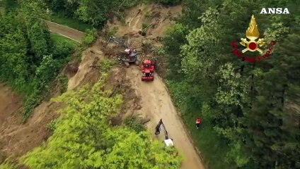 Maltempo, i lavori di ripristino della Sp70 a Casola Valsenio