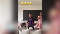 El hijo de Cristiano sorprende con la camiseta del Barça