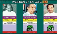 List Presidents of Sri Lanka