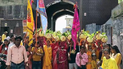 श्याम जागरण से पूर्व निकाली कलश यात्रा