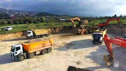 60 günde tamamlanan Defne Devlet Hastanesi hızlandırılmış video tekniği ile görüntülendi