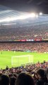 Cánticos en honor a Messi en el Camp Nou durante el Barça-Real Sociedad