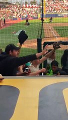 Famous Baseball Collector Catches A Baseball