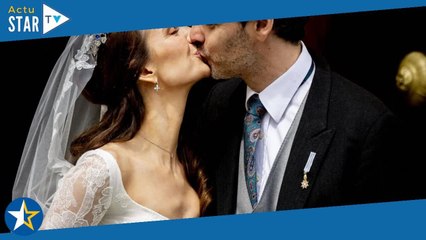 Mariage de Ludwig de Bavière : Recouverte de dentelles, Sophie-Alexandra est époustouflante en robe