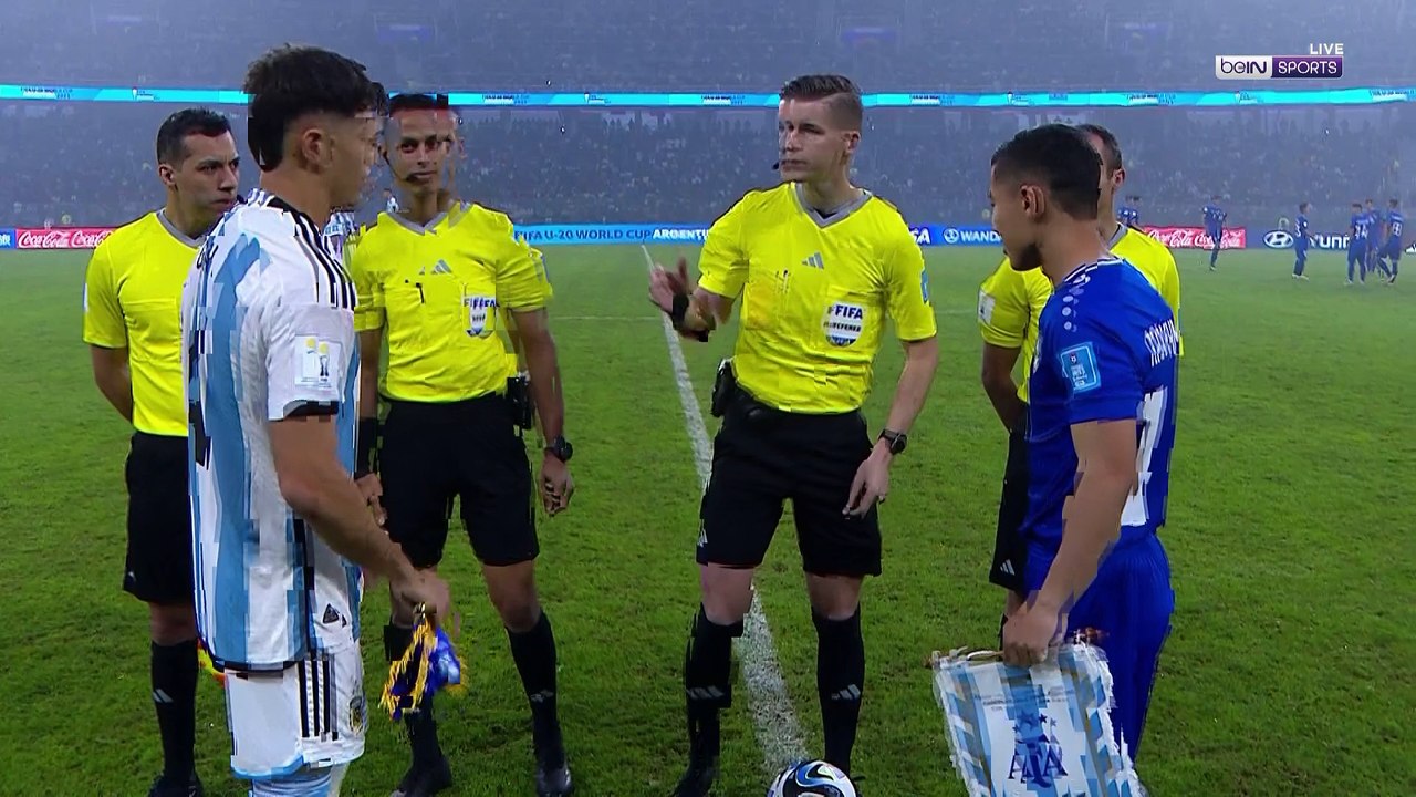الشوط الاول مباراة الارجنتين واوزبكستان كأس الع...