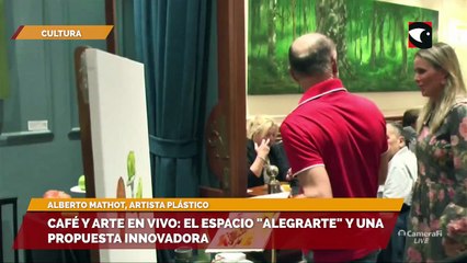 Café y arte en vivo el espacio Alegrarte y una propuesta innovadora