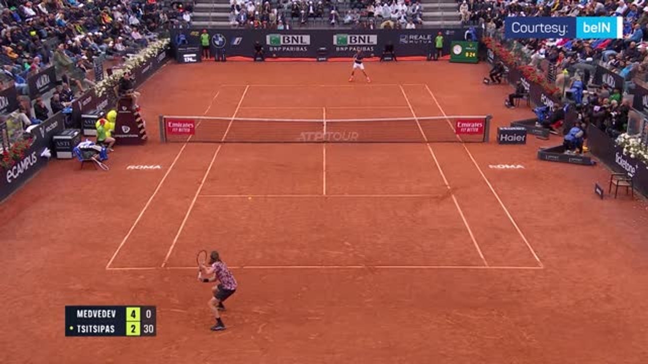 Medvedev beats Tsitsipas, to face Rune in Rome final