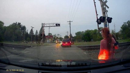 Van se décompose sur les voies ferrées