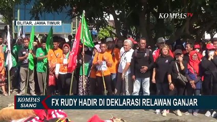 Eks Walkot Solo FX Hadi Rudyatmo Hadiri Deklarasi Relawan Ganjar di Blitar