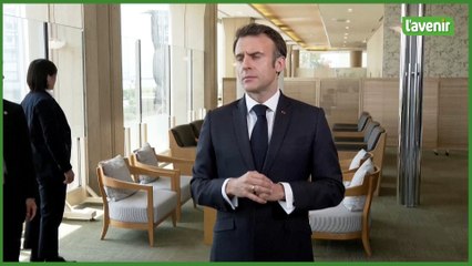 La présence de Zelensky au G7 est "une manière de bâtir la paix" (Macron)