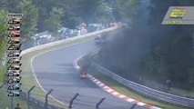 24H Nurburgring 2023 Race Kinoshita Lost Tyre On Fire Track