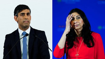 下载视频: Rishi Sunak avoids backing Suella Braverman over speeding points allegations