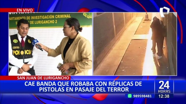 SJL: PNP desarticula banda criminal que usaban réplica de armas para asaltar