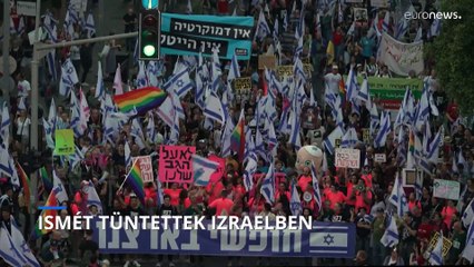 A múlt heti kihagyás után ismét tüntettek Izraelben