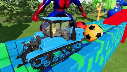 Farming Simulator 22 056 - COLORED BELARUS CATERPILLAR TRACTORS DEATH RUN