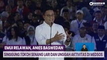 Temui Relawan, Anies Baswedan Singgung Tokoh Senang Lari dan Unggah Kegiatan di Sosial Media