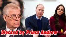 Princess Kate and Prince William 'blocked by Prince Andrew' as Duke has 'backing from Royal Family