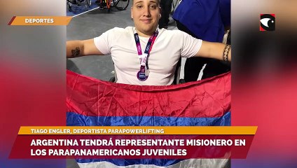 Download Video: Argentina tendrá representante Misionero en los Parapanamericanos juveniles