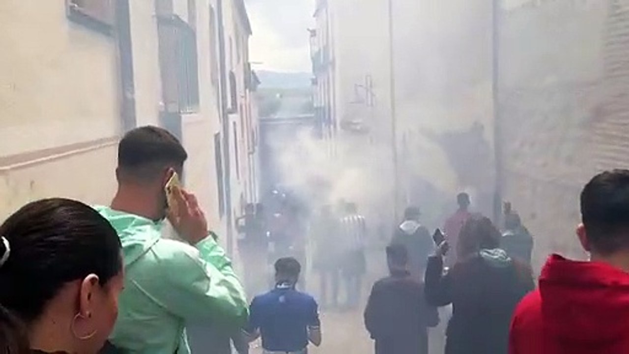 Aficionados del Recreativo de Huelva en Segovia