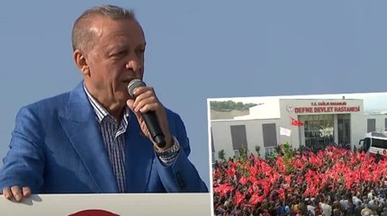 Cumhurbaşkanı Erdoğan, Hatay'da yapımı tamamlanan Defne Devlet Hastanesi’ni ziyaret etti
