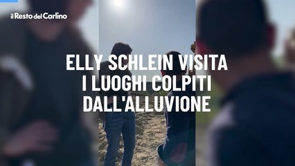 Elly Schlein visita i luoghi colpiti dall'alluvione