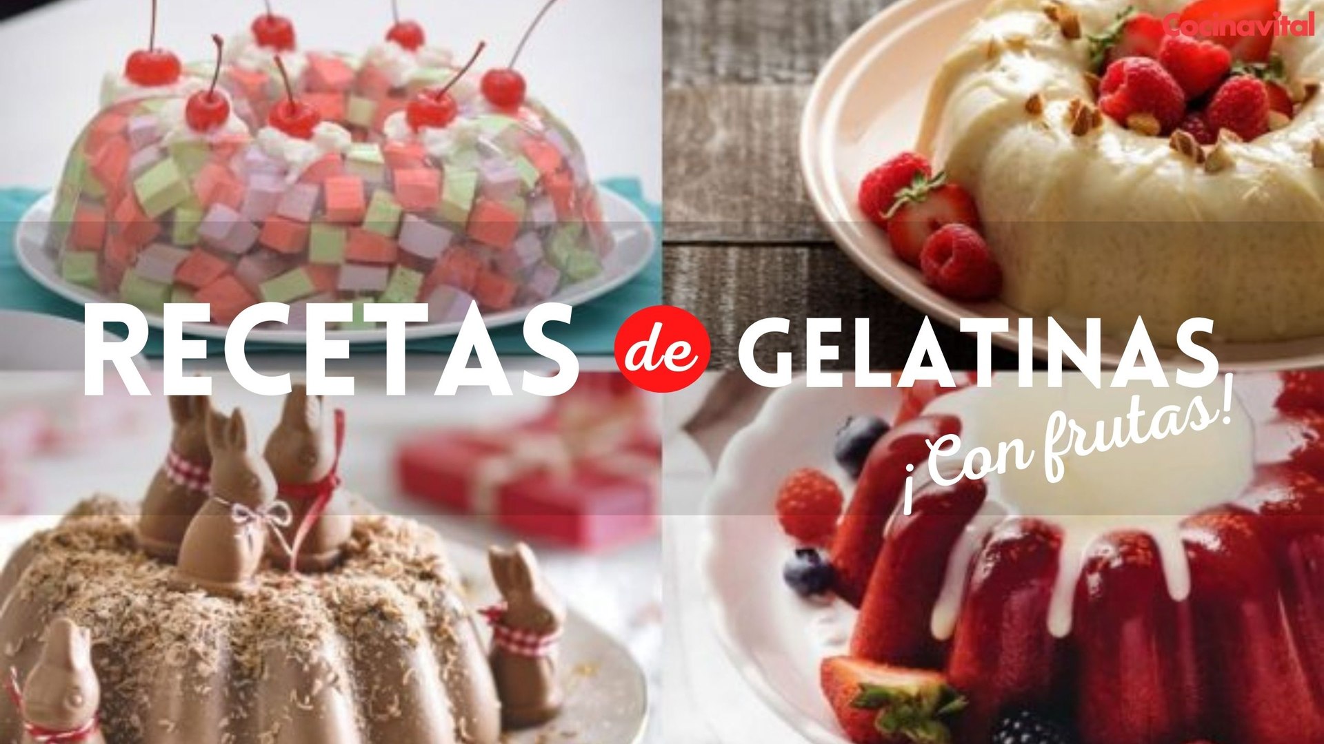 Deliciosas GELATINAS CON FRUTAS para la familia | Recetas de gelatinas  fáciles | Cocina Vital - Vídeo Dailymotion