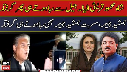 Shah Mahmood, Musarrat Cheema re-arrested outside