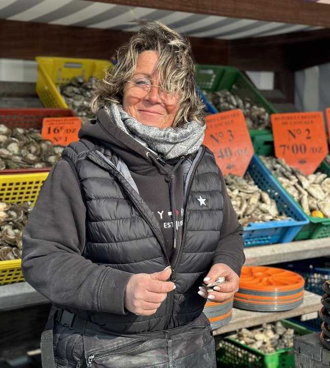 Armelle, reine du marché aux huîtres de Cancale
