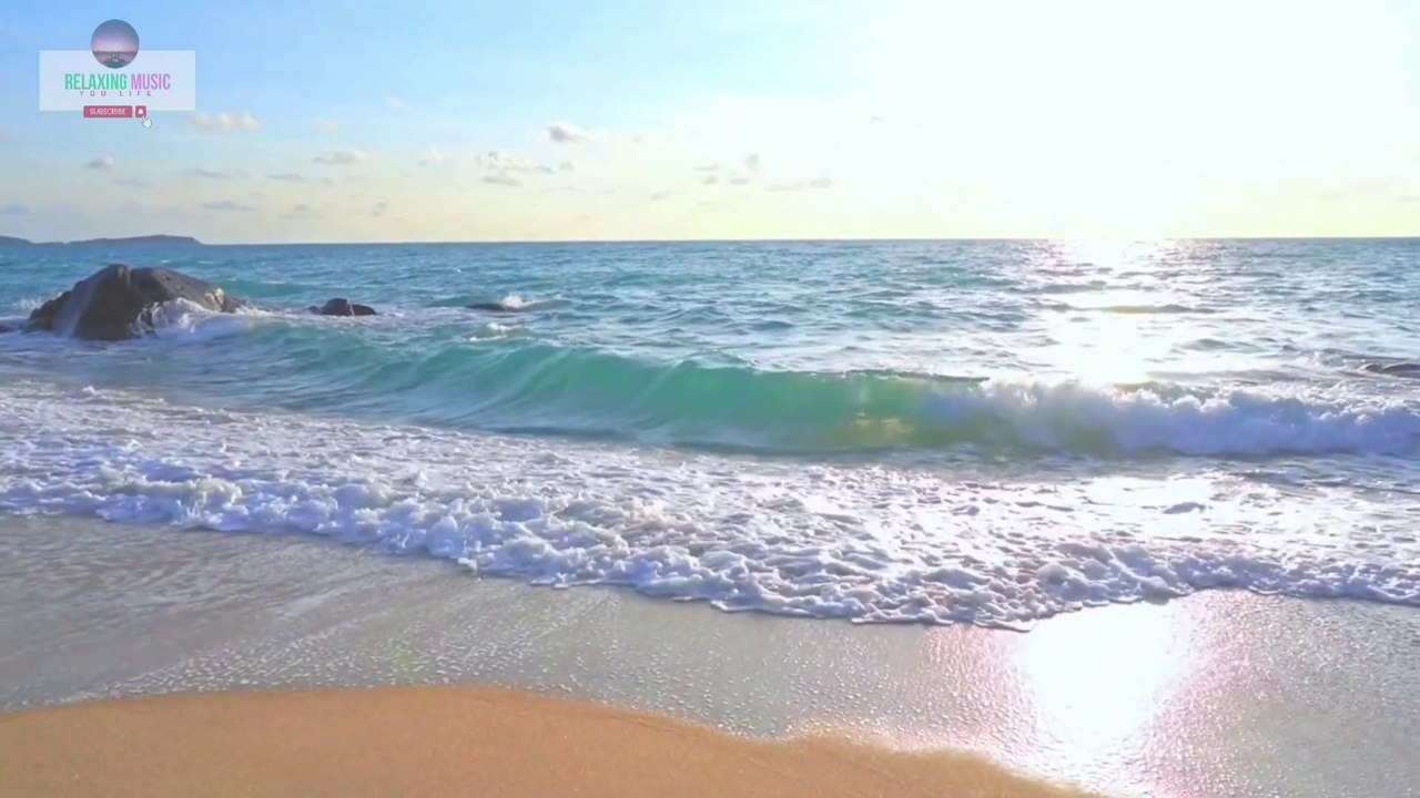 Sunset With Beach Relaxing music | sunset with beach painting & Relaxation Music For sleep Calming | Calm music | sleep sounds | meditation music,