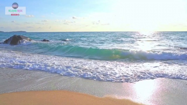 Sunset With Beach Relaxing music | sunset with beach painting & Relaxation Music For sleep Calming | Calm music | sleep sounds | meditation music,