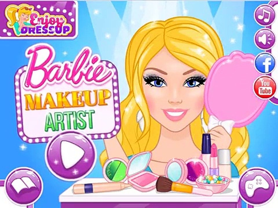 Barbie Video Game - Barbie Makeup Artist - Enjoydressup.com - video 