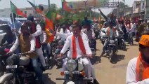 The state president was seen riding a bike without a helmet