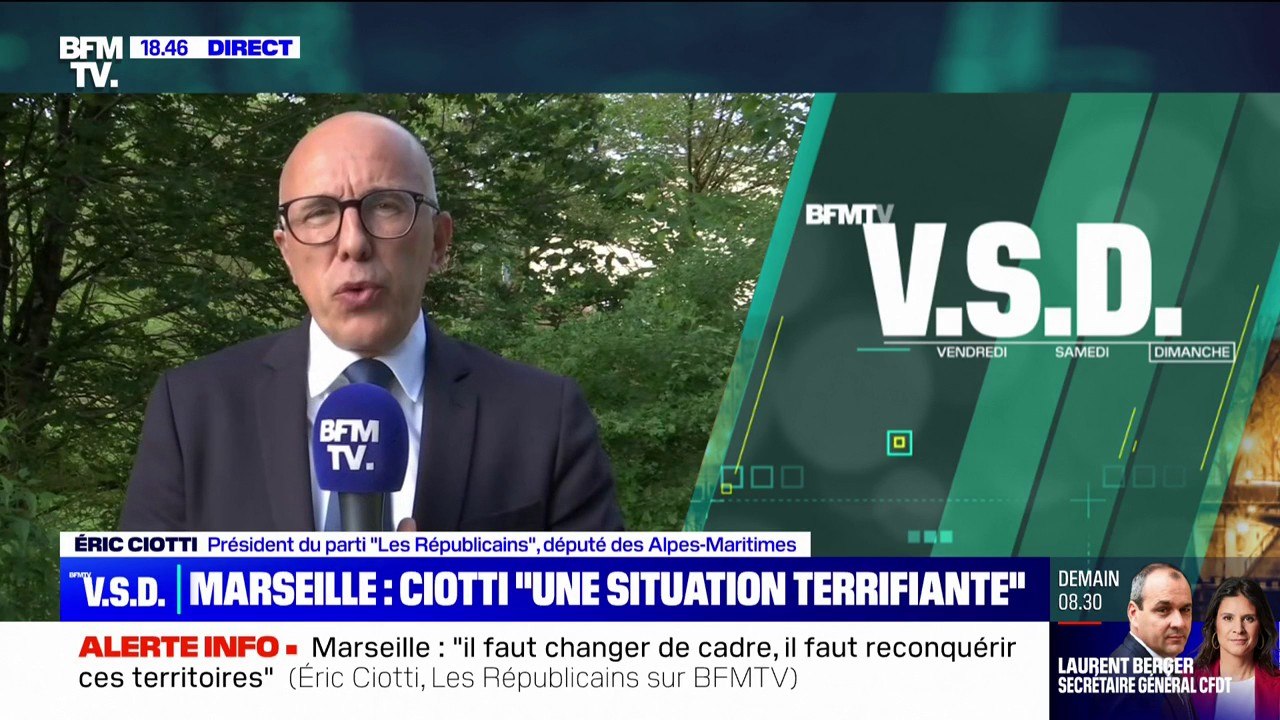 Règlements de comptes: Éric Ciotti affirme que les réseaux de trafiquants de drogue utilisent "des mineurs étrangers isolés"