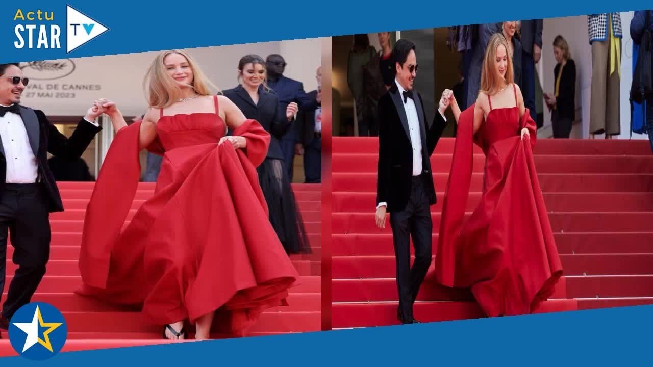 Jennifer Lawrence : sublime en robe rouge Dior à Cannes ce 21 mai, ce détail perturbant et clivant s