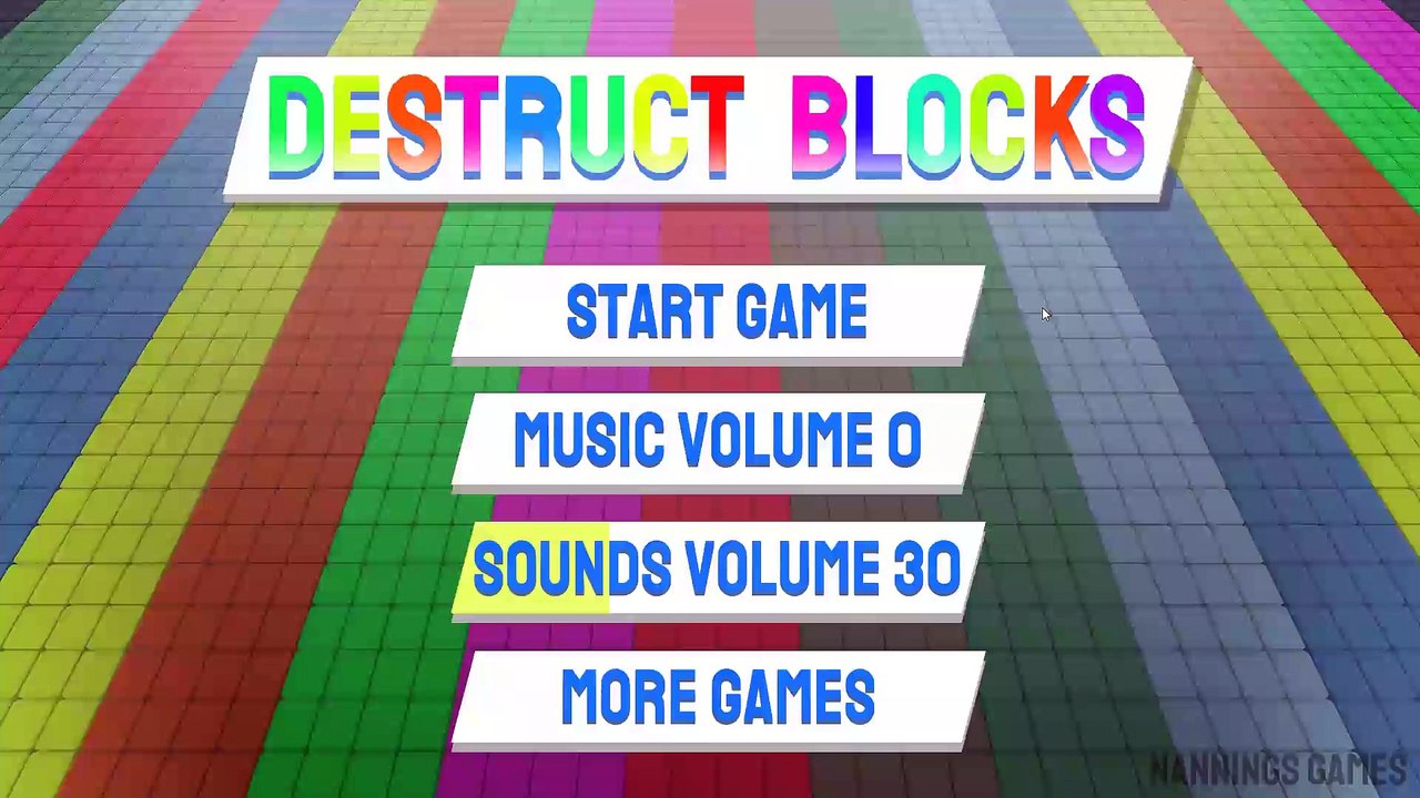 Destruct Blocks Walkthrough