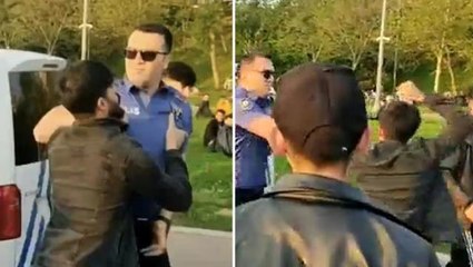 Kadıköy'de polise yumruklu saldırı: 4 kişi gözaltında