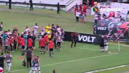 SANTA CRUZ X CAMPINENSE BRIGA no FINAL DO PRIMEIRO TEMPO - SÉRIE D - 21 05 2023