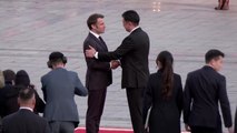 프랑스 대통령, 몽골 첫 방문...양국 정상 