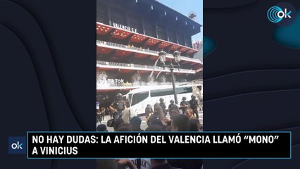 No hay dudas: la afición del Valencia llamó "mono" a Vinicius