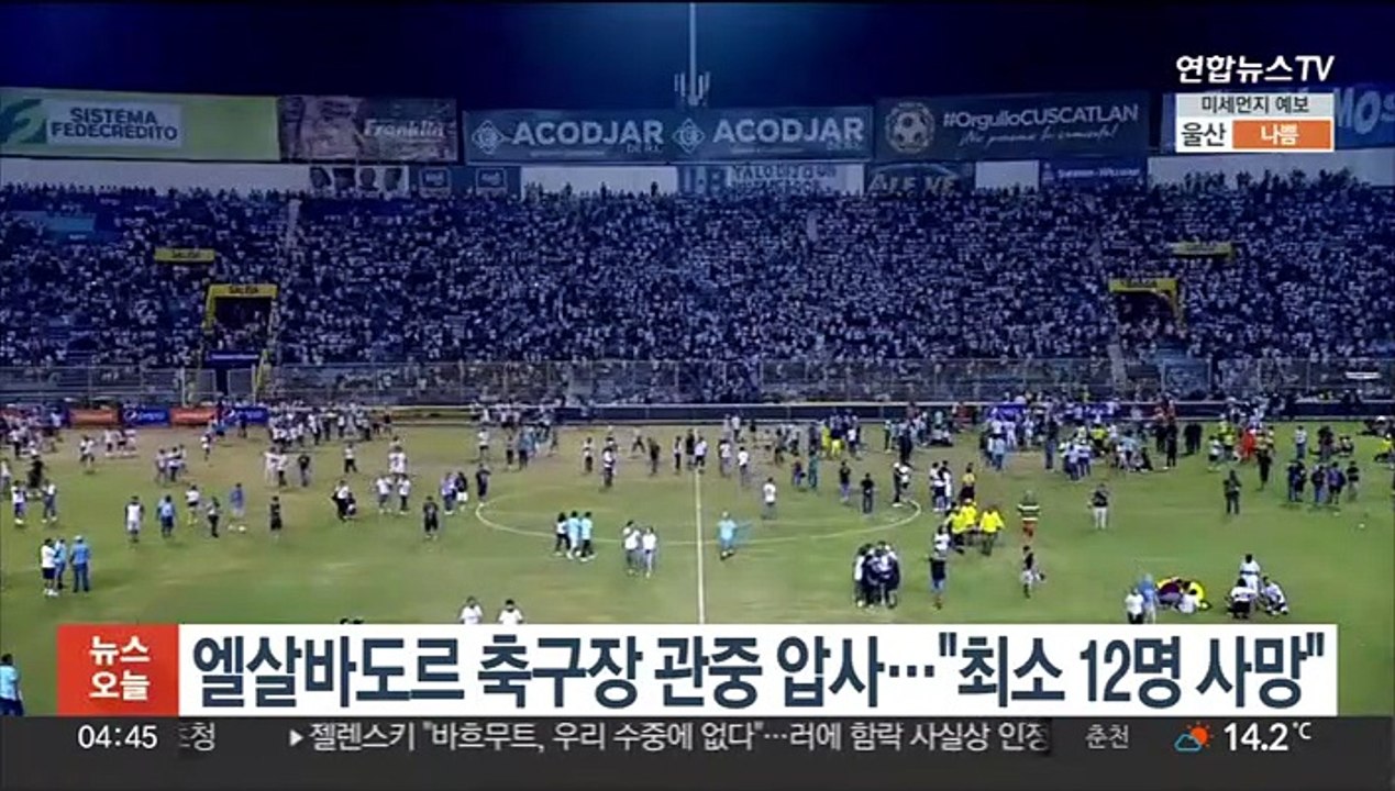 엘살바도르 축구장 관중 압사…"최소 12명 사망"