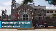 Por Fase 3, creyentes piden a santos que se calme el Popocatépetl