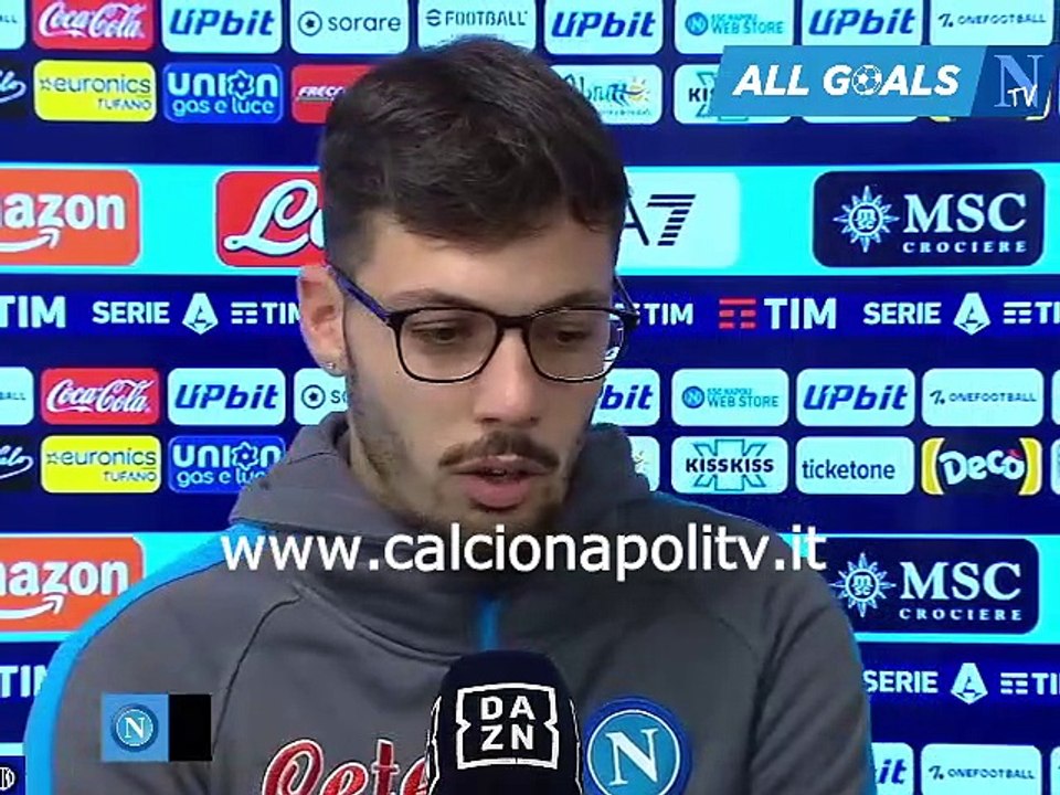 Napoli-Inter 3-1 21/5/23 intervista post-partita Gianluca Gaetano