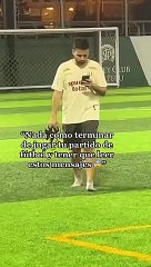 "¡Amigo, date cuenta!": Joven va a jugar partido y su novia lo recrimina.