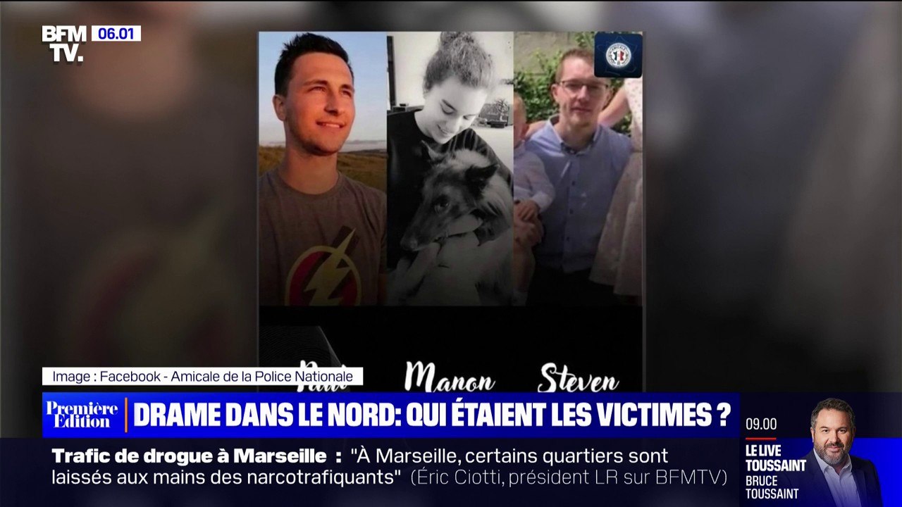 Qui étaient Paul, Manon et Steven, les trois policiers morts dans un accident de la route à Villeneuve-d'Ascq?