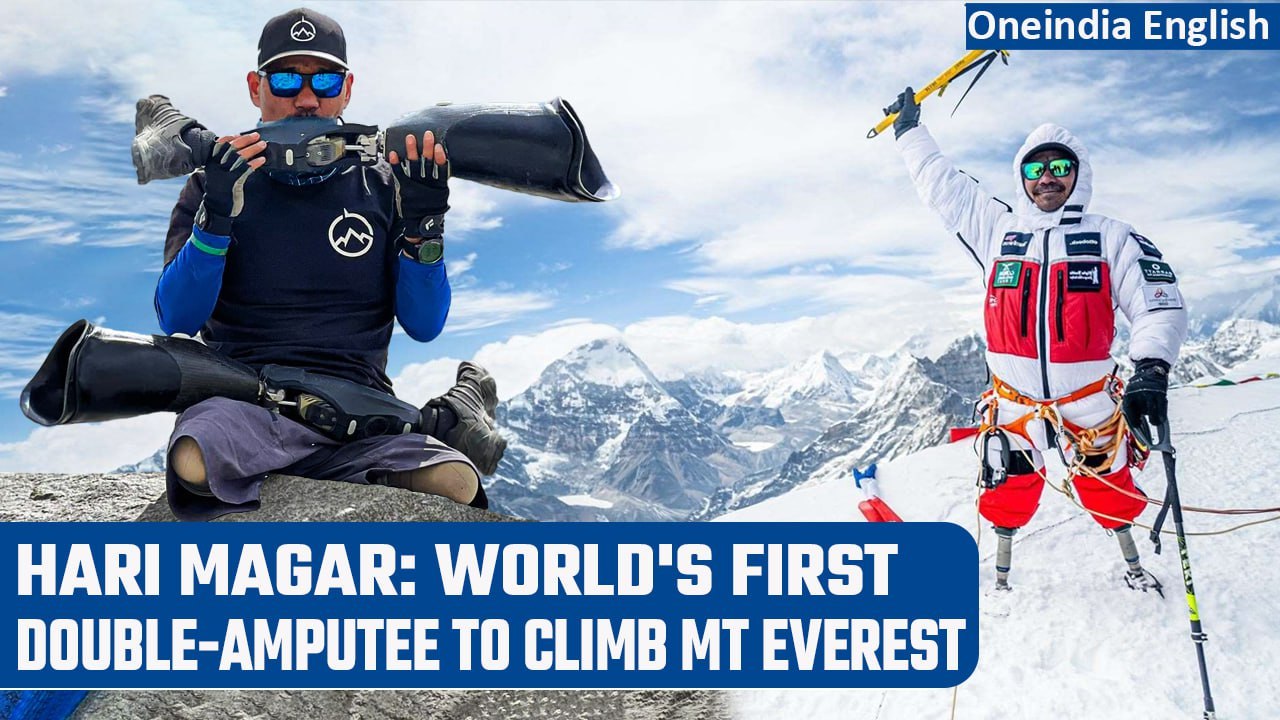 Former British Army Gurkha veteran becomes first double-amputee to scale Mt Everest|Oneindia News