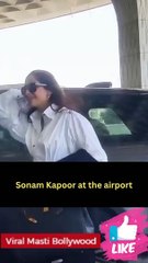 Sonam Kapoor at the airport
