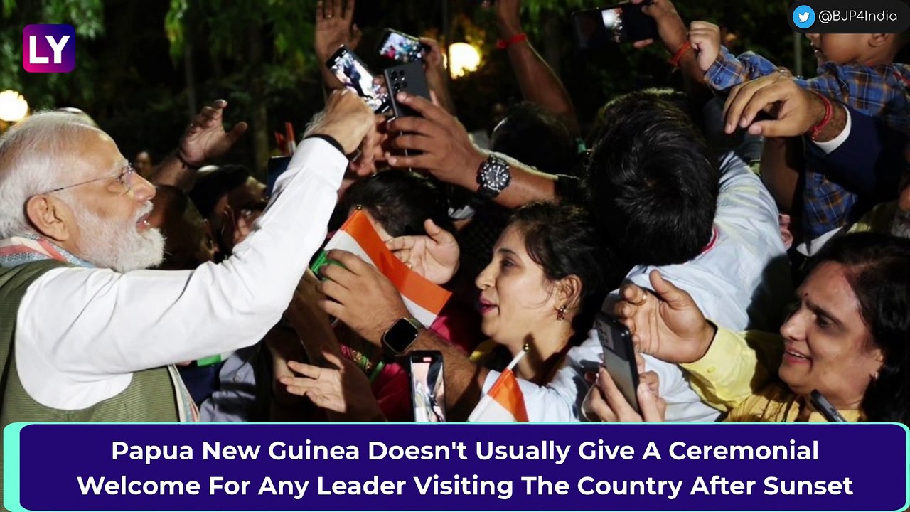 PM Narendra Modi Receives Warm Welcome In Papua New Guinea As PM James Marape Touches His Feet