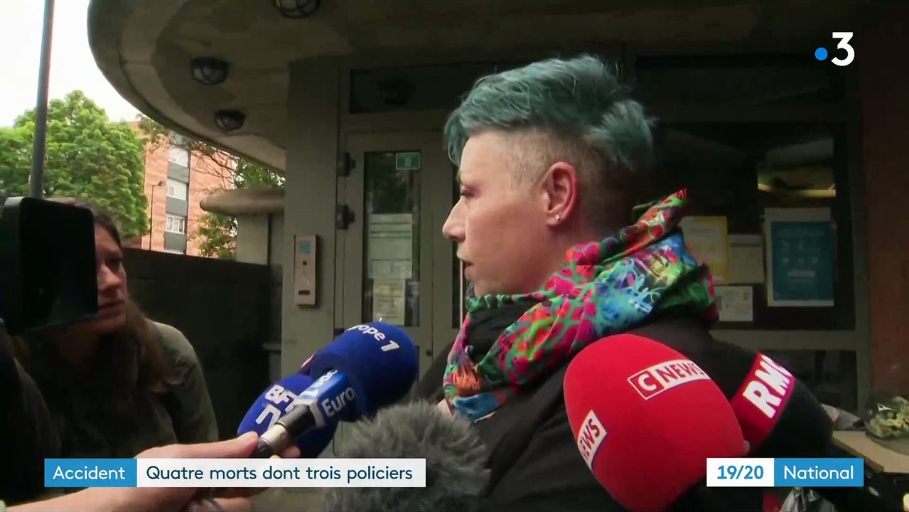 Nord : Les images choc de l'accident dans lequel 4 personnes dont 3 policiers du commissariat de Roubaix ont trouvé la mort ce week-end - Gérald Darmanin sera sur place ce matin