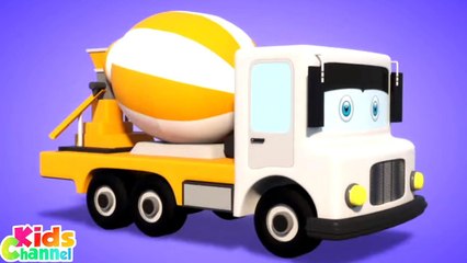 Concrete Mixer Truck, Formation And Uses by Kids Channel