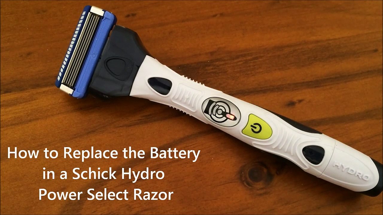 How to Replace the Battery in a Schick Hydro Power Select Razor - video ...